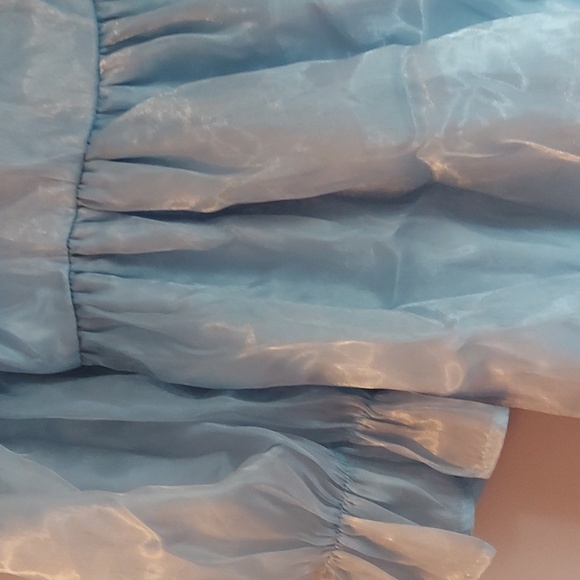 Light blue babydoll dress. Size large. - Picture 3 of 9